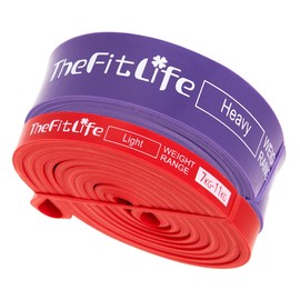 TheFitLife Pull Up Assistance Bands- Resistance Bands for Working Out, Long Workout Bands for Exercise, Fitness Band for Pullup Assist, a Substitute of Dumbbell Set and Kettlebells, Barbell