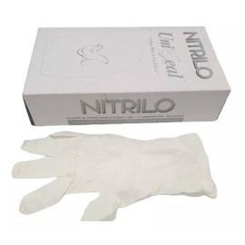 UniSeal 2 Cajas De Guantes Nitrilo Uniseal  Chico Color Blanco