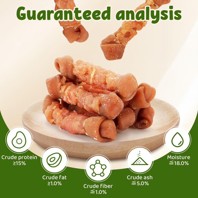 Pawant Dog Treats Chicken Wrapped Peanut Butter Bone Rawhide Free