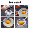 JAKOUE Egg Yolk Separator- 304 Stainless Steel ，20x7.2cm Yolk/White Separation