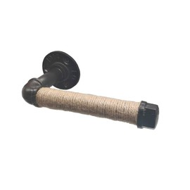 Nautical Toilet Paper Holder, Industrial Rope Tissue Holder Rustic Towel Rack for Bathroom Decor