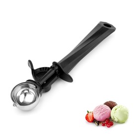 Stainless Steel Ice Cream Scoop, 1.3 tbsp, Ice Ball Scoop, 20 ml with Trigger and Comfortable Handle for Ice Cream Ball, Baking, Melon Ball, Ice Cream Scoop, Size 42 mm