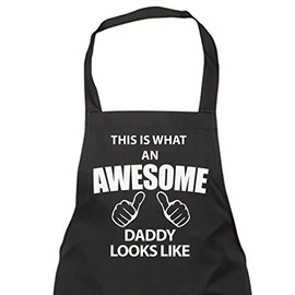 60 Second Makeover Limited This Is What An Awesome Daddy Looks Like Black Apron Novelty Gift Chef House Warming Kitchen Present Fathers Day