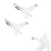 CAASFOOY 1 Pairs Invisible High Heel Shoe Straps,Anti-Loose Shoelace,Heels Transparent
