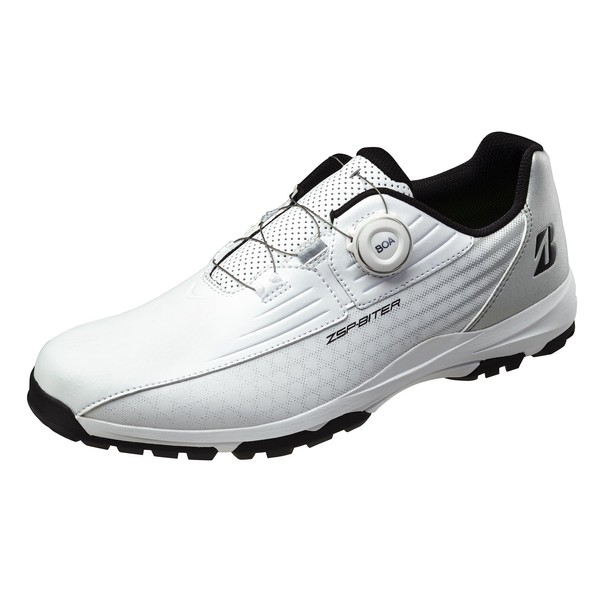 Bridgestone Golf SHG350 Men's Golf Shoes Zero Spike Biter Light, multicolor (white /silver)
