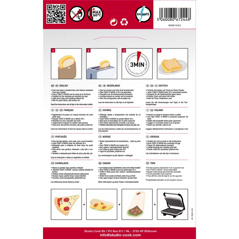 9 x Toast (Buetel) Met Je 3 Packs Bags Are