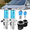 TTDBDAN Halogen Headlights Fit for Hyundai Tucson 2005-2013 Headlight Bulbs,9003/H4/HB2