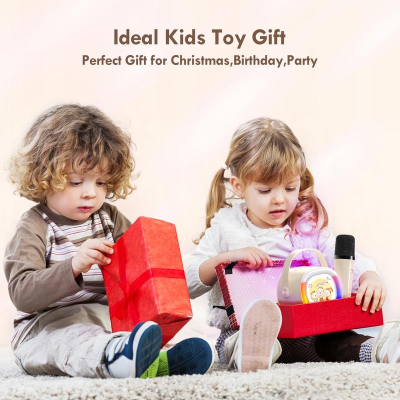 JYX D28 Mini Karaoke Machine with 2 Wireless Microphone &