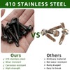 Mellewell #12 x 3/4" Hex Washer Head Self Drilling Screws,