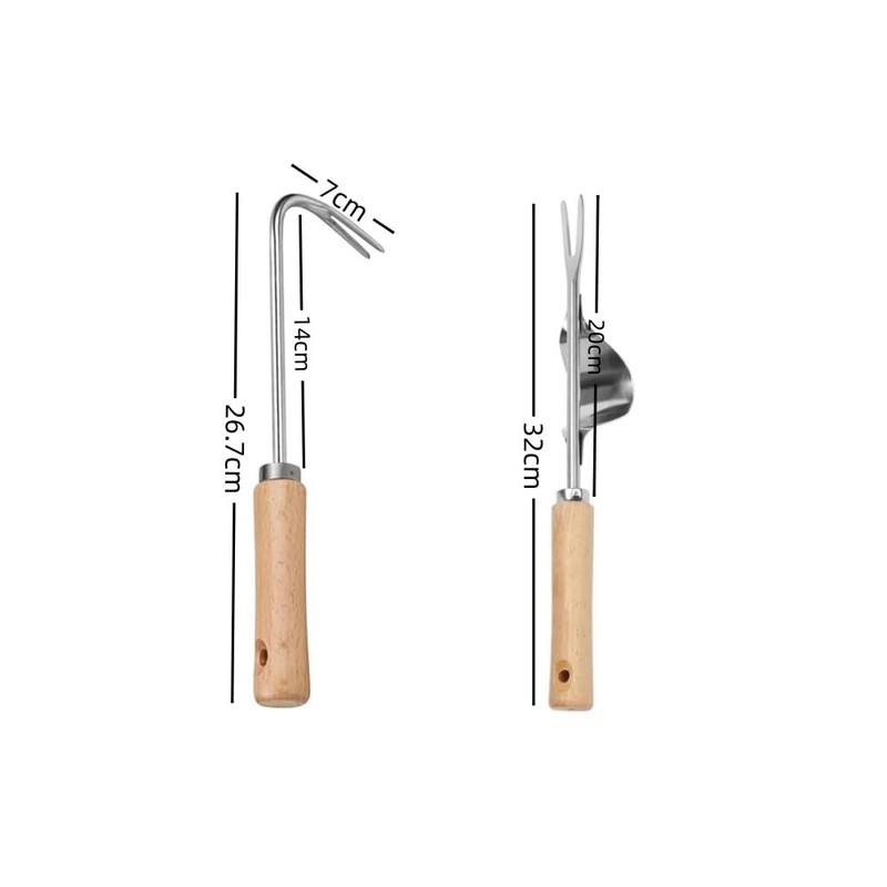 GYWHOOFT Weed Puller Tool,2 Pcs Garden Weeder, Manual Hand Weeder,
