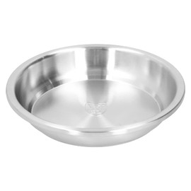 CHEOTIME Deep Plate, Stainless Steel Heavy Duty Salad Plate and Soup Plate Serving Dish 24 to 28 cm Tableware for Home Kitchen and Dining (Beautiful 304 deep Disk: 28cm)