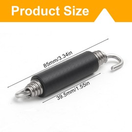 EIHI Pack of 2 Motorcycle Exhaust Expansion Springs Hooks, Stainless Steel Silencer Exhaust Spring Hooks, Silencer Springs for Motorcycle, Scooter, beige