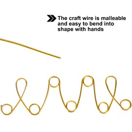 Tenn Well 12 Gauge Aluminum Wire, 100 Feet 2mm Bendable Anodized Metal Wire for Sculpting, Jewelry Making, Armature Making, Wire Weaving and Wrapping, Crafting (Gold)