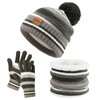 Kids Winter Hat Gloves Scarf Set: Beanie Gloves Neck Warmer