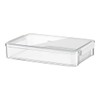 Charmoon Document Storage Case A4 with Lid, Clear, Waterproof, Durable,
