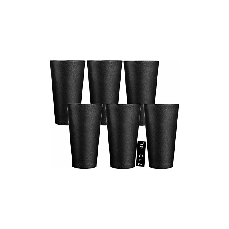 Vasos De Plastico Polipropileno Parece Glitter Brillantina, Reutilizables de 24oz,