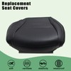 Priprilod Leather Driver Side Bottom Replacement Seat Cover Black Compatible