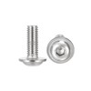 sourcing map Flanged Button Head Socket Cap Screws, M6*16mm Hex