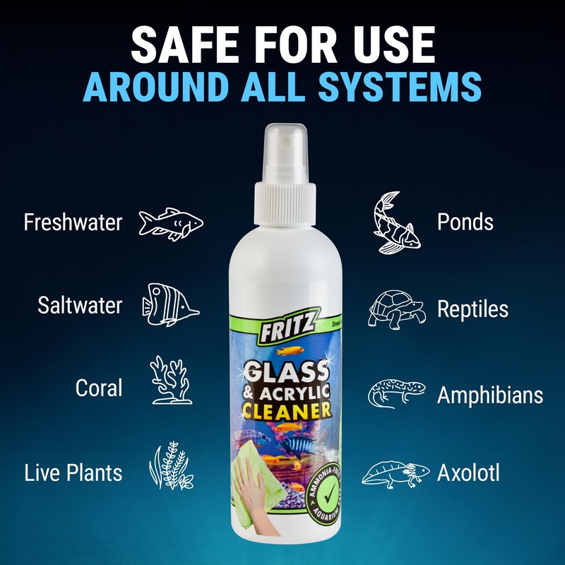 Fritz Aquatics Aquarium Glass & Acrylic Cleaner Spray for a