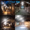 Construction Lights String Temporary Lighting,100ft Work Light Stringer with 10
