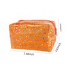TotePrint Waterproof Transparent Makeup Bag Shiny Diamond Pattern Bag 2pcs,