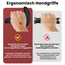 GZERMA Bicycle Grips Ergonomic MTB Grips with Two Sides Lock-On Design Horn Handlebar Grips 22 mm Bicycle Grips for E-Bike Trekking Bike Mountain Bike Touring Bike Road Bike