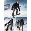 FREE SOLDIER Mens Snow Bibs Ski Pants Softshell Waterproof Insulated