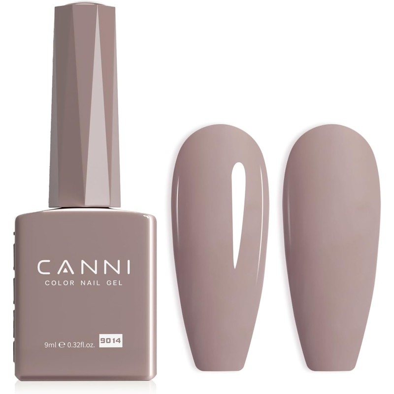 CANNI- Esmalte de uñas en gel marrón claro, 1 pieza