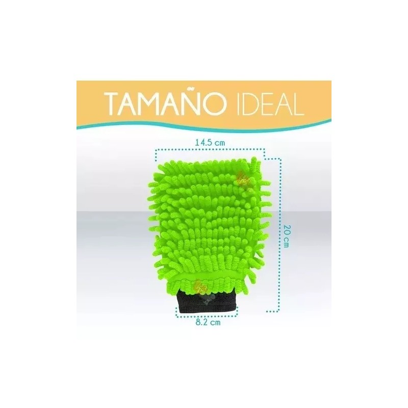 Innovaciones Kit 2 Guantes Plumero Micro Fibra Multiusos Polvo