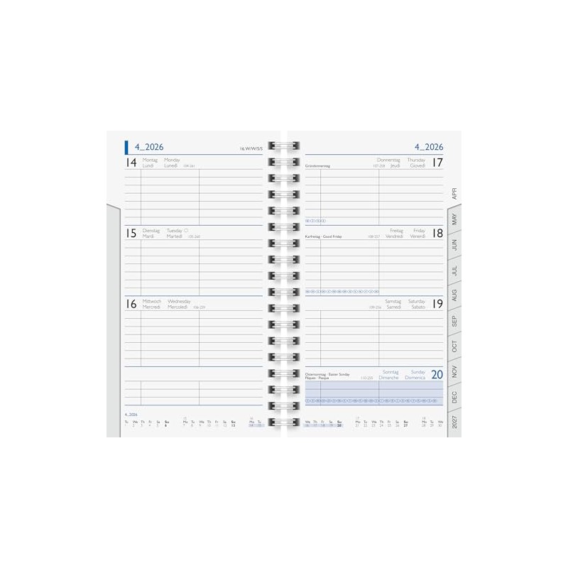 BRUNNEN Weekly Replacement Calendar Model 756 '26 | 87 x