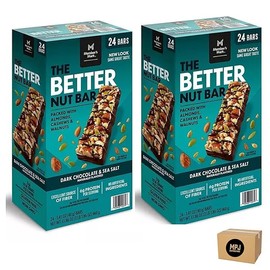 The Better Nut Bar, Dark Chocolate and Sea Salt, 24 ct, Pack of 2