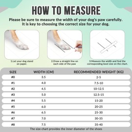 SlowTon Dog Boots - Waterproof Paw Protector for Winter, Dual Adjustable & Washable Non-Slip Shoes With Reflective Strip for Injured Paws, Walking Boots for Hot Pavement