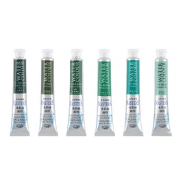 Marie's Watercolor Paint - Concentrated Color, Pure Pigments, High Lightfastness Ratings Craft Paint for Artists - Green Colors Set of 6 (9mL/0.3 oz)