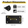 Aifeier ET 4 Pcs Black Flat Mending Plate, Stainless Steel