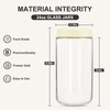 Overnight Oats Containers with Lids, 24oz Glass Jars with Lids