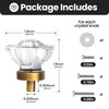 Vintage Cabinet Knobs Crystal Cabinets Knob 4 Pack, Antique Brass
