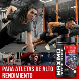 Óxido Nítrico Maximo Protein Pre Entreno 1kg 200 Servicios                                                                                            