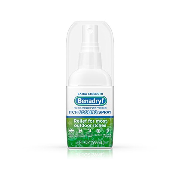 Benadryl Itch Relief Spray Extra Strength 2 oz (Pack of 2)