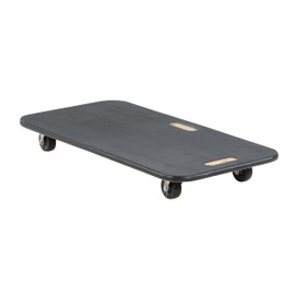 Vestil FWD-1836-3R Fiber Wood Dolly with Rubber Casters 45 In. x 45 In. x 39 In. 18 In. x 36 In. 700 Lb. Capacity Black
