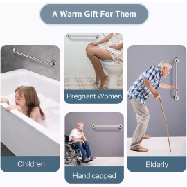 Bright Showers New Bathroom Safety 24'' Stainless Steel Shower Grab Bar-Chrome BSB1243-01