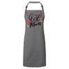 Fabulous Premium-Küchenschürze Grau Die beste Mutter Kalligraphie zum Muttertag