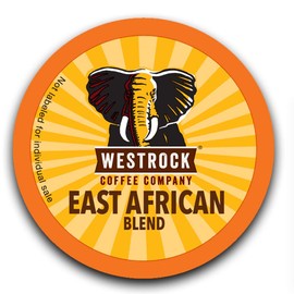Westrock Coffee Company, East African Blend, Single Serve Coffee Cup, Medium-Dark Roast (80)