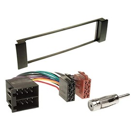 1 DIN Radio Installation Kit Fascia Radio Connection Cable Antenna Adaptor for Seat Leon 1M 2000-2006