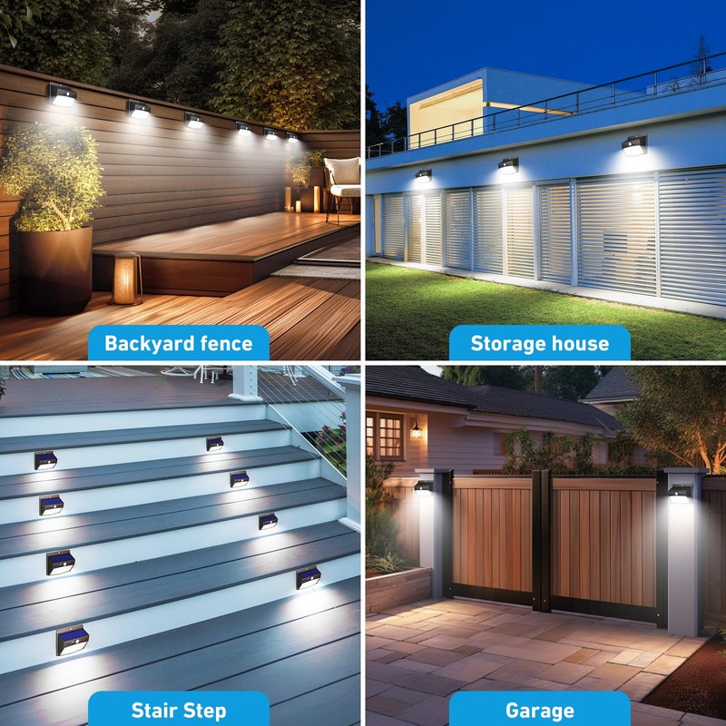 Solar Outdoor Lights, 12 Packs Solar Motion Sensor Security Lights