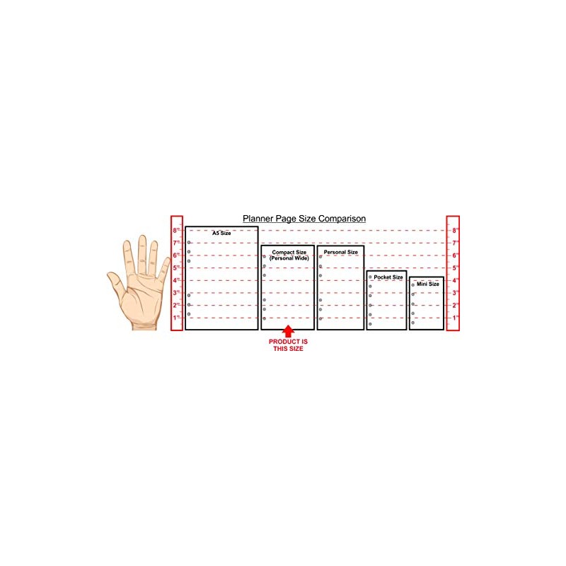 Compact Size To Do List Planner Insert,Sized and Punched for