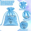 Sunnymove 4 Pcs Wedding Satin Gift Bags, 4x6 Inch Something