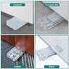 SUPRROW Transparent Non-Slip Rubber Door Stopper, Height Adjustable, Window Stopper