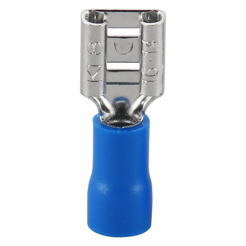 Baomain 1/4" Female & Male Spade Connectors 16-14 AWG Insulated