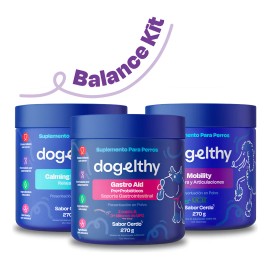 Dogelthy Balance Kit Sabor Cerdo Con Mobility Y Gastro Aid