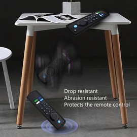 Protective Cover for Fire TV Stick Remote, Friendly Silicone Material, DropProof, DustProof, Washable, Compatible with Most Models of Fire Stick 4k/ Voice Remote Case, Fire TV Remote Skin(Black)